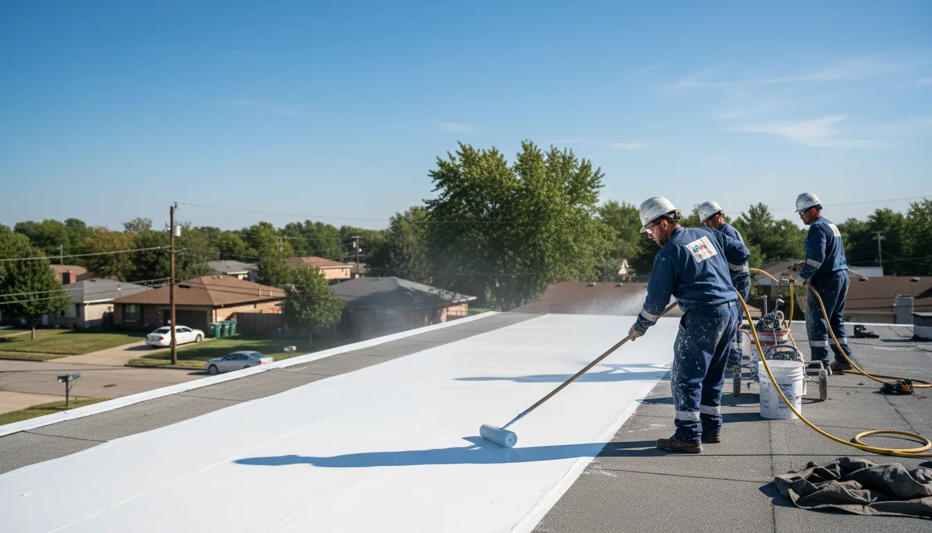 Commercial roof coating in Keithville, LA near me